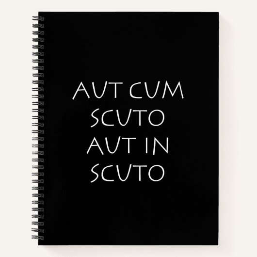 Aut cum scuto aut scuto notitieboek (Voorkant)