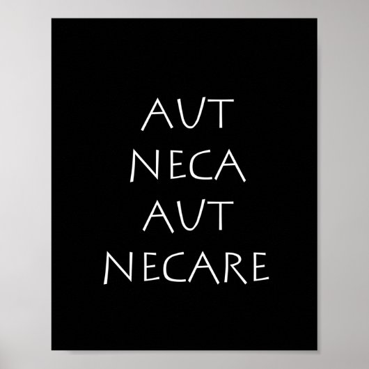 Aut neca aut necare poster (Voorkant)