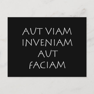 Aut viam inveniam aut faciam briefkaart