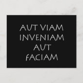 Aut viam inveniam aut faciam briefkaart (Voorkant)