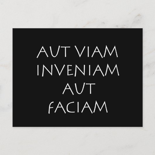 Aut viam inveniam aut faciam briefkaart (Voorkant)