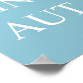 Aut Viam Inveniam Aut Faciam Print - Turquoise (Hoek)