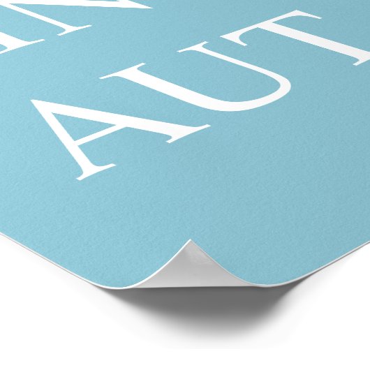 Aut Viam Inveniam Aut Faciam Print - Turquoise (Hoek)