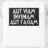 aut viam inveniam aut faciam rechthoekige sticker (Tas)