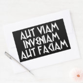 aut viam inveniam aut faciam rechthoekige sticker (Envelop)