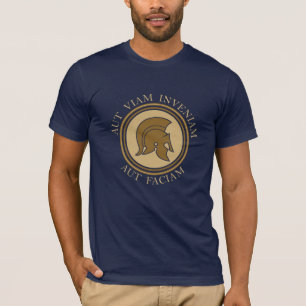 Aut Viam Inveniam Aut Faciam - Romeinse helm T-shirt