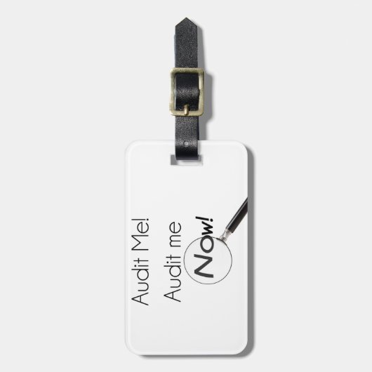 Auteer me! bagagelabel (Voorkant verticaal)