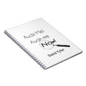 Auteer me! notitieboek (Rechterzijde)