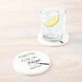 Auteer me! zandsteen onderzetter (Zijkant)