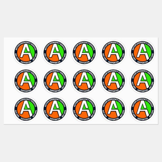 AUTEMS - Ondersteunende vinylstickers (klein) Labels (Vel)