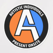 AUTEMS - Vinyl Stickers ter plaatse (Klein) (Design 1)