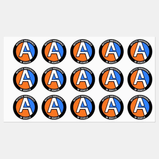 AUTEMS - Voertuig Vinyl Stickers (Klein) (Vel)