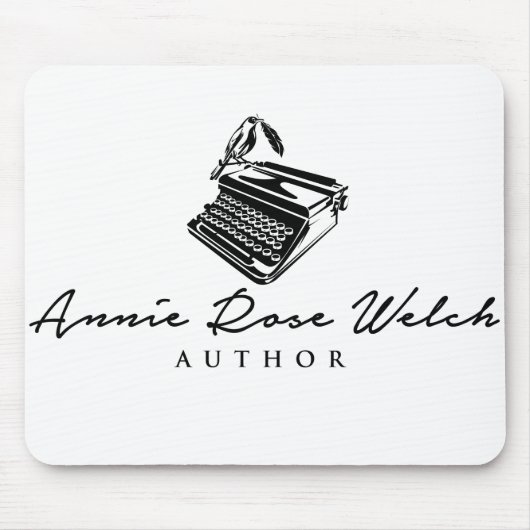 Auteur Annie Roos Welch Logo Mousepad Muismat (Voorkant)