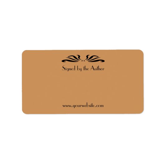 Auteur Bladplaat ondertekend door Auteur Antiek we Etiket (Voorkant)