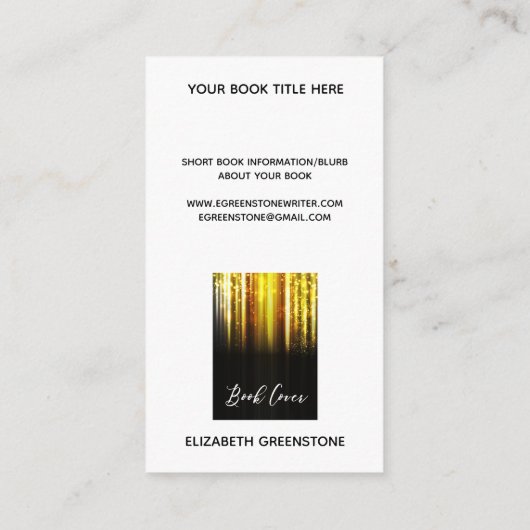 Auteur Bladwijzer voor speciale acties ondertekend Informatiekaartje (Achterkant)