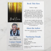 Auteur Boek één blad Promotieblad Flyer (Voorkant)