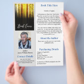 Auteur Boek één blad Promotieblad Flyer (Hand)