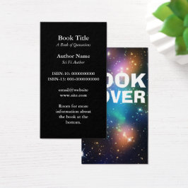 Auteur Boek Hoesje Ondertekening Promo Visitekaartjes