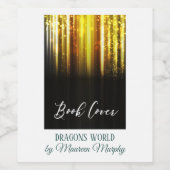 Auteur Boek Launch Party - Boek Hoesje Wijn Etiket (Enkel label)