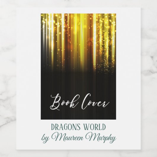 Auteur Boek Launch Party - Boek Hoesje Wijn Etiket (Enkel label)