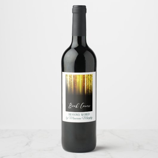 Auteur Boek Launch Party - Boek Hoesje Wijn Etiket (Voorkant)