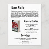 Auteur Boek Ondertekening & Boek Promotie Boek Lan Flyer (Achterkant)