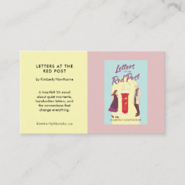 Auteur Boek Promotie Aangepaste YA Roman Pastel Visitekaartje
