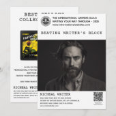 Auteur Boek Promotie Spreker Schrijver Workshop QR Kaart (Voorkant / Achterkant)