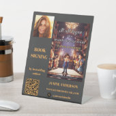 Auteur Boek Signing Foto QR Code Reclamebord Met Voetstuk (Insitu)