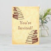 Auteur Book Party Art Custom 5x7" Kaart (Staand voorkant)