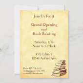 Auteur Book Party Art Custom 5x7" Kaart (Achterkant)