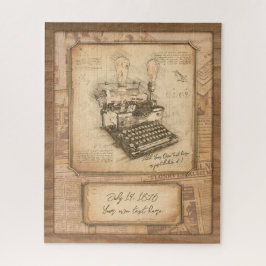 Auteur / columnist van de krant. kunst. Cadeau Legpuzzel
