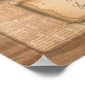 Auteur / columnist van de krant.  kunst. Cadeau Poster (Hoek)