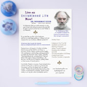 Auteur Een Blad Boek Marketing Blauw Flyer (Enkel)