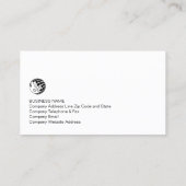 Auteur Faux Gold Quill Icon Visitekaartje (Achterkant)