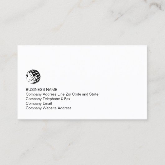 Auteur Faux Gold Quill Icon Visitekaartje (Achterkant)