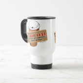 Auteur Fuel Funny Writers Morning Slogan Reisbeker (Voorkant links)