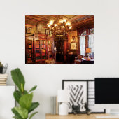 Auteur - in de bibliotheek poster (Thuiskantoor)