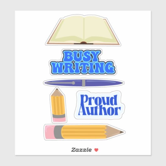 Auteur Leuk Schrijven Slogans Epic Style Sticker (Vel)