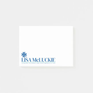 Auteur Lisa McLuckie post-it notes