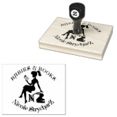 Auteur Logo (Nicole Strycharz) Rubberstempel (Gestempeld)