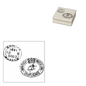 Auteur Museum Seals met kroon en datum Rubberstempel (Gestempeld)