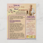 Auteur One Sheet Book Marketing Peach Flyer (Voorkant)