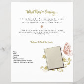 Auteur One Sheet Book Marketing Wit Goud Flyer (Achterkant)