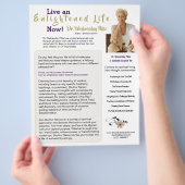 Auteur One Sheet Book Marketing Wit Goud Flyer (Hand)