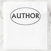 Auteur Ovale Bumpersticker Ovale Sticker (Tas)