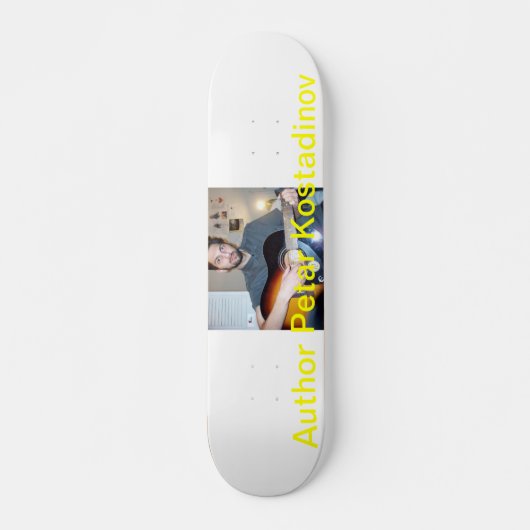 Auteur Petar Kostadinov Skateboard (Voorkant)