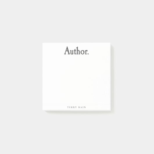 Auteur. Post-it® Notes (Voorkant)