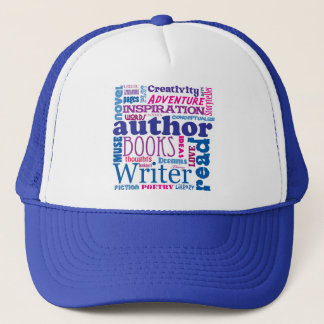 Auteur Pride Wordy Cool Typography Pattern Trucker Pet