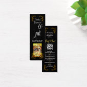 Auteur Promotie Black Gold Leaf Mini Visitekaartjes (Bureau)